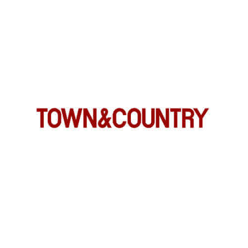Logo of Town & Country magazine, highlighting style and sophistication in lifestyle and fashion.