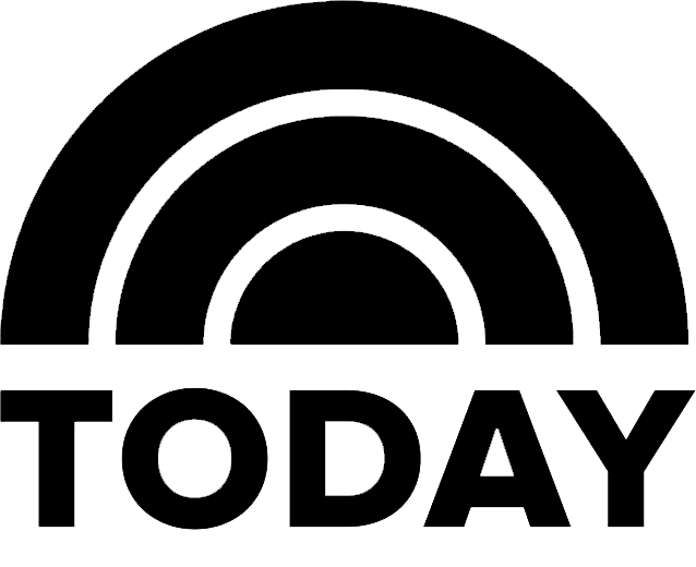 Logo of TODAY show featuring a stylized rainbow and bold 'TODAY' text below it.