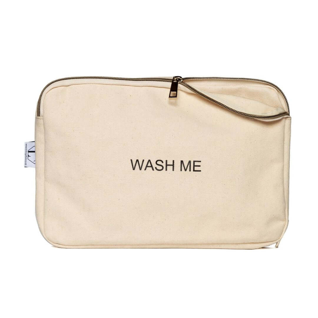 Two sided travel laundry bag by Lindsay Albanese holds your clean and dirty clothes in one convenient pouch when you travel.