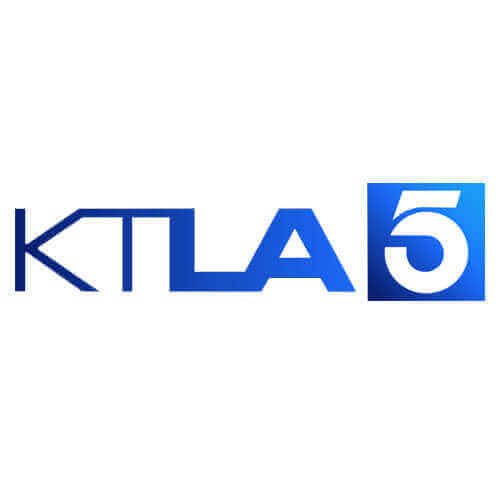 KTLA 5 logo, representing the Los Angeles television station known for news and entertainment.