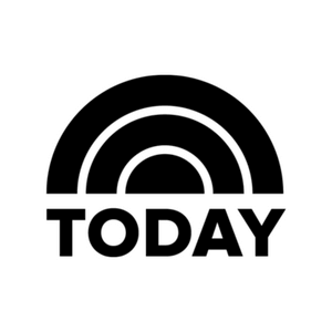 The logo of The Today Show featuring stylized text and a rainbow graphic.