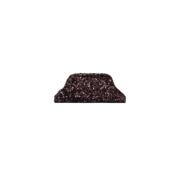 Black glittery shoe accessory showcasing a stylish, sparkly design for a glamorous look.