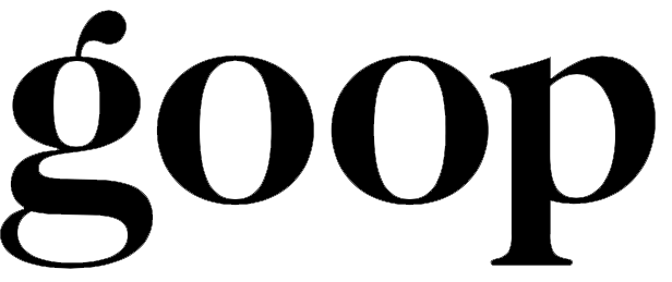 Logo of goop, a wellness and lifestyle brand offering curated products and advice.
